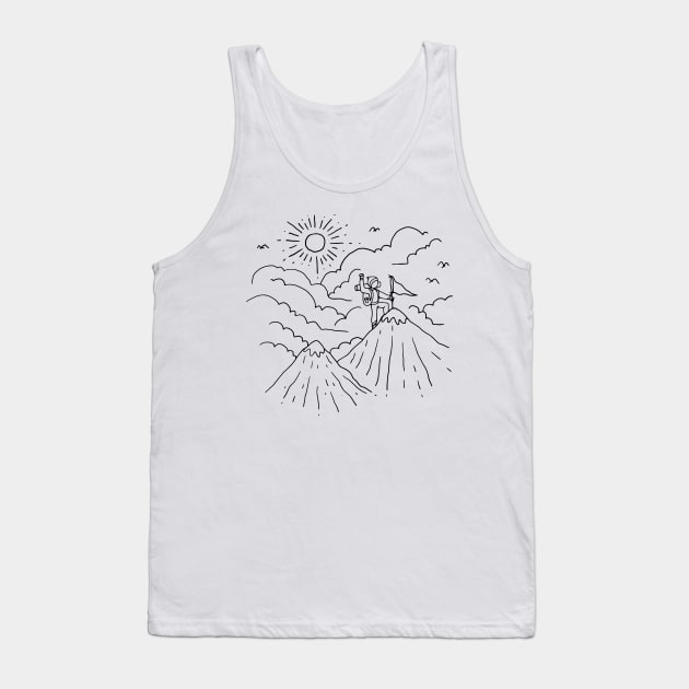 Mountain Hiker (for Light) Tank Top by quilimo